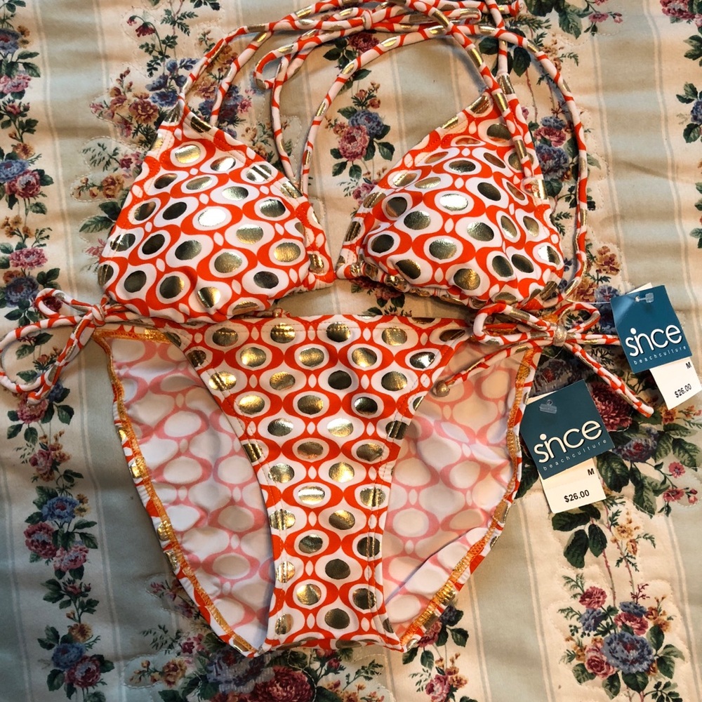 Since beach culture two piece suit